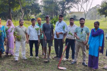 बर्दगोरिया-६ को धार्मिक तथा पर्यटकीय क्षेत्र राम जानकी मन्दिरमा रोपिए ५ सय बढी फलफूलका बिरुवा