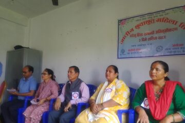 लम्की चुहा १० मा ३ दिने छुवाछूत, महिला तथा घरेलु हिंसा सम्बन्धी अभिमुखीकरण तालीम सुरु