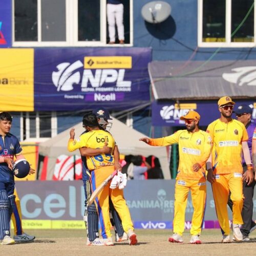 एनपीएल; फाइनल प्रवेशका लागि सुदुरपश्चिम र बिराटनगर भिड्दै 